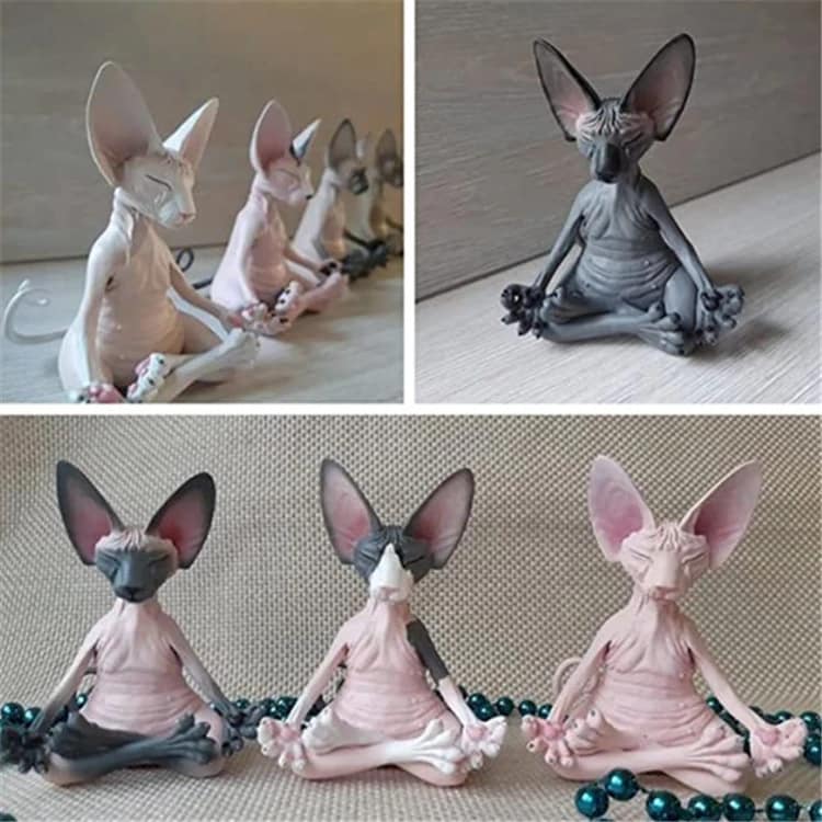 Breaking the Myths About Opioid Addiction & Recovery: Separating Fact from Fiction 52 New Thinking Meditation Animal Meditation Cat Ornaments Meditation Cat Creative Home Garden Decorations Resin Crafts